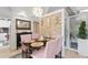 Unique dining room with lovely details in a custom design at 4709 Club Cir, Lakeshore, FL 33854