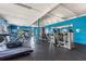 Bright community gym with an array of exercise equipment, including treadmills and weight machines at 4709 Club Cir, Lakeshore, FL 33854