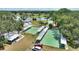 Aerial view of shuffleboard courts showcasing recreational opportunities at 4709 Club Cir, Lakeshore, FL 33854