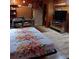 Bedroom with wood paneling, comfortable bed and ample storage at 6615 New Tampa Highway, Lakeland, FL 33815