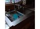 Modern stainless steel kitchen sink with sleek fixtures and clean design at 6615 New Tampa Highway, Lakeland, FL 33815