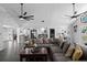 Spacious living room boasts ceiling fans and plenty of natural light at 4621 Musket Dr, Lakeland, FL 33810