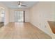 Dining room features tile flooring, neutral walls, and sliding glass doors at 8851 Sw 116Th Street Rd, Ocala, FL 34481