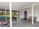 Covered patio features plenty of room for seating and entertaining guests at 1149 Shady Cove E Rd, Haines City, FL 33844