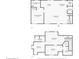 Detailed floor plan showcasing the layout of the two-story home, including bedroom, bathroom, living spaces, and closets at 1048 W Lime St, Lakeland, FL 33815