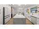 Bright, open kitchen with a large island, modern appliances, and sleek white cabinetry at 5324 Messina, Lakeland, FL 33813