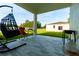 This patio includes ample seating and a grill, perfect for outdoor entertaining at 1430 Tern Ct, Poinciana, FL 34759
