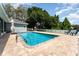 Inviting backyard pool with a spacious deck, perfect for enjoying sunny days and outdoor activities at 1610 Sherwood Lakes Blvd, Lakeland, FL 33809