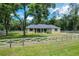 Charming single-story home with a spacious front yard surrounded by wooden fencing at 5080 Maple Dr, Lakeland, FL 33810