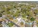 Aerial view of the property with address pin drop showing its location in a residential area at 1616 Huntington St, Lakeland, FL 33801