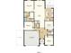 Detailed floor plan showing the layout of the bedrooms, kitchen, and living spaces at 2072 Babbling Brook Blvd, Auburndale, FL 33823