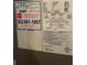 Close-up view of an AC label, providing technical details at 7175 Se 123Rd Pl, Belleview, FL 34420