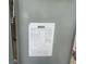 Siemens rainproof combination metering electrical panel with labels and technical specifications at 7175 Se 123Rd Pl, Belleview, FL 34420
