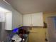 White kitchen cabinets for storage at 7175 Se 123Rd Pl, Belleview, FL 34420