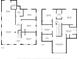 Detailed floor plan of a two-story house with labeled rooms and dimensions at 530 S Eola Dr, Orlando, FL 32801