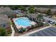 Aerial view of the community pool at 4034 Winding Vine Dr, Lakeland, FL 33812