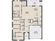 Detailed floor plan showcasing the layout of this four-bedroom home with an open kitchen and large Gathering room at 4710 Osprey Way, Winter Haven, FL 33881