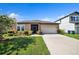 Charming single-story home featuring a well-manicured lawn, a two car garage and a cozy screened front porch at 4710 Osprey Way, Winter Haven, FL 33881