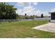 Large backyard with a white vinyl privacy fence at 3629 Welsh Way, Lakeland, FL 33813