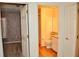 A partial view of a bathroom featuring a toilet and vanity at 3629 Welsh Way, Lakeland, FL 33813