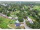 This is an aerial view capturing the suburban neighborhood and home at 4189 Homestead Dr, Lakeland, FL 33810