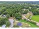 An aerial view of the home highlighting the landscape and surrounding neighborhood at 4189 Homestead Dr, Lakeland, FL 33810
