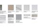 A curated palette of interior finishes including flooring, countertops, cabinetry and wall tiles at 852 Arbor Green Trl, St Cloud, FL 34771