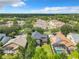 Wonderful aerial view of the community featuring mature trees and well maintained landscaping at 319 Ravenshill Way, Deland, FL 32724