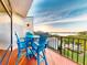 Balcony with patio furniture and sunset view at 520 S Peninsula Ave # 2D7, New Smyrna Beach, FL 32169