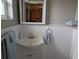 Bathroom featuring wainscoting, updated fixtures, and decor at 1628 Paradise Ln, Astor, FL 32102