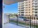 This balcony overlooks parking and green space; enjoy ample natural light and outdoor space at 1415 Ocean Shore Blvd # 309, Ormond Beach, FL 32176