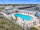 Beautiful outdoor pool with beach views and lounge seating, perfect for relaxation at 1415 Ocean Shore Blvd # 309, Ormond Beach, FL 32176