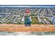 Aerial view of the condo near the beach and residential area, marked by the red pin at 1513 Ocean Shore Blvd # 7B, Ormond Beach, FL 32176