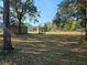 Open backyard with a home and large trees in the background at 3347 Quail Roost Dr, Deland, FL 32720