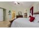 A generous main bedroom provides an attached walk-in closet and en-suite bathroom at 309 Chesham St, Ormond Beach, FL 32174