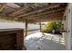 Covered patio with pergola, outdoor bar, and gravel landscaping at 3435 Arabesque Dr, Deland, FL 32724