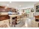 Spacious kitchen with a large island, modern appliances, and a cozy dining area at 317 Nowell Loop, Deland, FL 32724