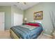 Serene bedroom with full bed and built-in closet at 344 Perfect Dr, Daytona Beach, FL 32124