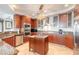 Modern kitchen features stainless appliances, granite countertops, and ample cabinet space at 3703 S Atlantic Ave # 501, Daytona Beach Shores, FL 32118