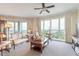 Spacious living room offering plenty of natural light and comfortable seating at 3703 S Atlantic Ave # 501, Daytona Beach Shores, FL 32118