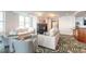 Inviting lounge featuring comfortable seating, a fireplace, and a serene atmosphere for relaxation at 3703 S Atlantic Ave # 501, Daytona Beach Shores, FL 32118
