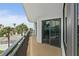 Wide balcony with outdoor access offering amazing views of nearby landscaping and ocean views at 2555 S Atlantic Ave # 207, Daytona Beach Shores, FL 32118