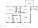 Layout of the 3 bedroom home with an open concept kitchen, living area, flex space and laundry room at 522 Powers Ave, Port Orange, FL 32127
