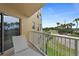Balcony with golf course views featuring outdoor furniture and panoramic views at 4650 Links Village Dr # C303, Ponce Inlet, FL 32127