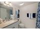 Well-maintained bathroom with modern decor, vanity, and shower for a functional and inviting space at 4650 Links Village Dr # C303, Ponce Inlet, FL 32127