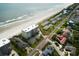 Aerial view showing home's location near the beach and other properties at 4766 S Atlantic Ave, Ponce Inlet, FL 32127