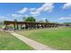 Spacious boat dock on lush green lawn, perfect for waterfront living and activities at 1640 Juno Trl # 205A, Astor, FL 32102