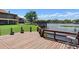 Inviting deck with waterfront views, offering the perfect spot for relaxation or entertaining guests at 1640 Juno Trl # 205A, Astor, FL 32102