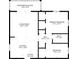 Layout featuring a living room, kitchen, bedrooms, bathroom, foyer, and a screened balcony with labeled dimensions at 1640 Juno Trl # 205A, Astor, FL 32102