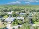 Aerial view of single-Gathering home with pool and lush landscaping at 4430 Doris Dr, New Smyrna Beach, FL 32169